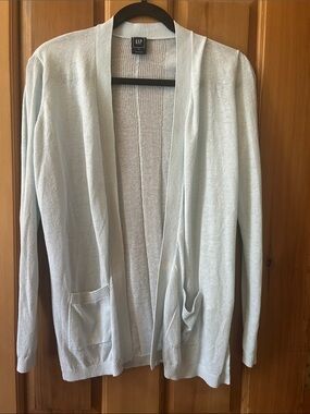 GAP Pale Blue Open Cardigan with Pockets